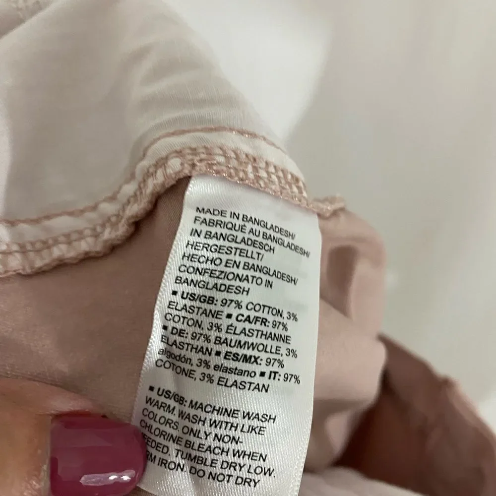 Daily Ritual Pale Pink Cotton Shorts
